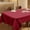 Red, variant on Plastic Table Cloths,Table Cloths Rectangle,72*54IN Dining Table Cover Waterproof,Waterproof Spillproof Plastic Flannel Backed Table Cloth, Wipe Clean Table Cover for Dining, Buffet(Red)