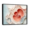 thumbnail image 2 of Designart "Nautilus Spiral: Chamber Of Coral" Nautilus Floater Framed Wall Decor, 2 of 5