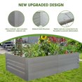 thumbnail image 6 of Aukfa Galvanized Raised Garden Bed, 2 Pack 8x4x2FT Metal Planting Box Outdoor for Vegetable, Fruit,Planter Gardening, 6 of 8