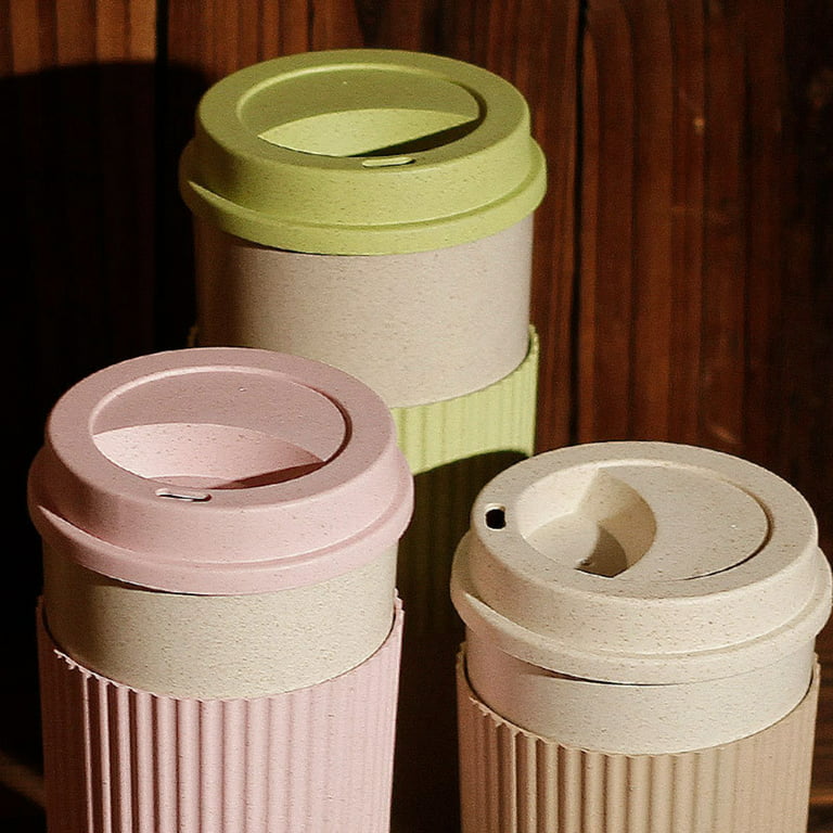 Dream Lifestyle 350ml/450ml/550ml Reusable Sustainable To-Go Travel Coffee- Cup - Ecoffee Cup - Portable Cups With No Leak Silicone Lid - Dishwasher  Safe 