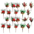 thumbnail image 1 of Christmas Pinecone Pick Artificial - 20PCS Faux Berry Pick Pine Needle Branch, 1 of 2