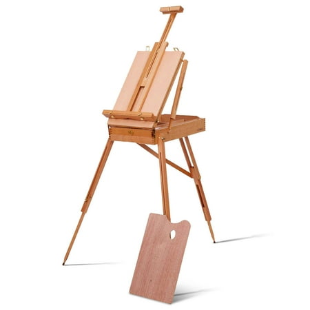 Costway French Easel Wooden Sketch Box Portable Folding Durable Artist Painters