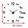 thumbnail image 2 of Reloj de Pared Silencioso Sin Tictac Macarena Reloj creativo de pared 3D, 2 of 8