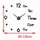 thumbnail image 2 of Reloj de pared silencioso sin marco, de acrílico, grande, creativo, 3D. L, 2 of 9