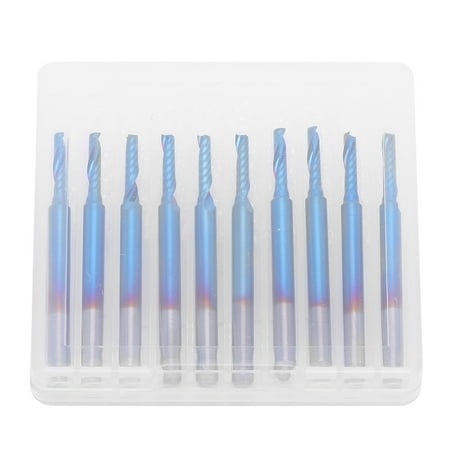 

Spiral Mill Bit Firm Stable Durable Blue-Plated End Mill Bit Drilling Cutting For Engraving Milling