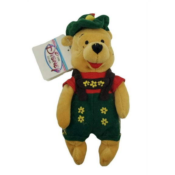 8" October Fest Pooh Winnie the Pooh Disney Store Plush Mini Bean Bag New Rare