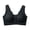 Black, variant on Bras for Women Embroidered Front Closure Wireless Bra Back Smoothing Seamless No Underwire Bra with Removable Padded Inserts Pocket Stretch Comfort Bralette Size XXL Beige