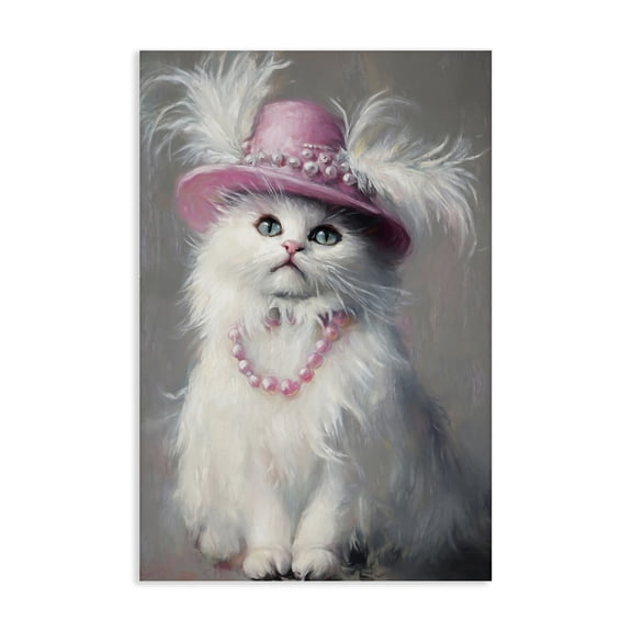 Stupell Industries Beautiful Brigitte Cat Canvas Wall Art, design by Tina LeCour