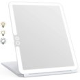 thumbnail image 1 of Makeup Mirror, Illuminated Makeup Mirror, LED Mirror, Touch Screen Travel Mirror (White), 1 of 4
