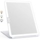 thumbnail image 1 of Makeup Mirror, Illuminated Makeup Mirror, LED Mirror, Touch Screen Travel Mirror (White), 1 of 4