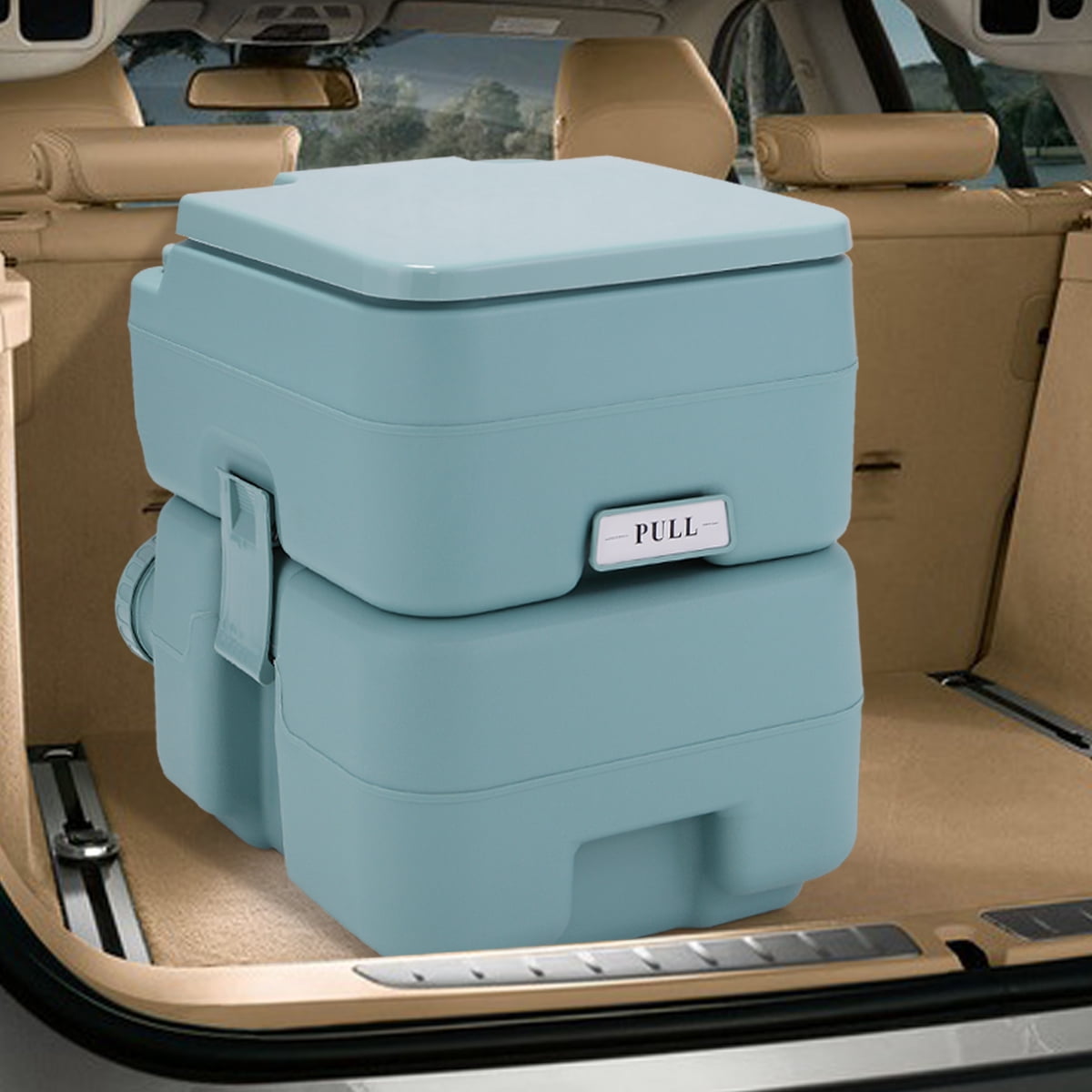 Veryke 5.3 Gallon Portable Toilet, Outdoor Travel Toilet, Outdoor