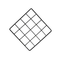 Viveous 2 Pcs Multifunctionl Metal Mesh Photo Grid Panel Wall Decor Photo Wall Wall Display Organizer (Black)