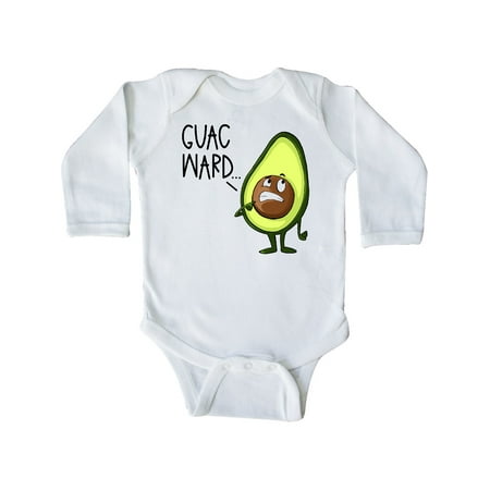 

Inktastic Guacward Avocado Humor Gift Baby Boy or Baby Girl Long Sleeve Bodysuit