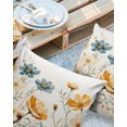 Outdoor Pillow Covers Throws Pastoral Retro Blooming Floral,Waterproof