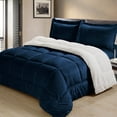 thumbnail image 7 of Home Classic Collection Micro Mink Sherpa Convertible Comforter Set, 7 of 7