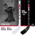 thumbnail image 3 of Franklin Sports New Jersey Devils NHL Mini Hockey Stick Set - NHL Team Knee Hockey Stick and Ball Set - Two Players - Great Toy for Kids, 3 of 7