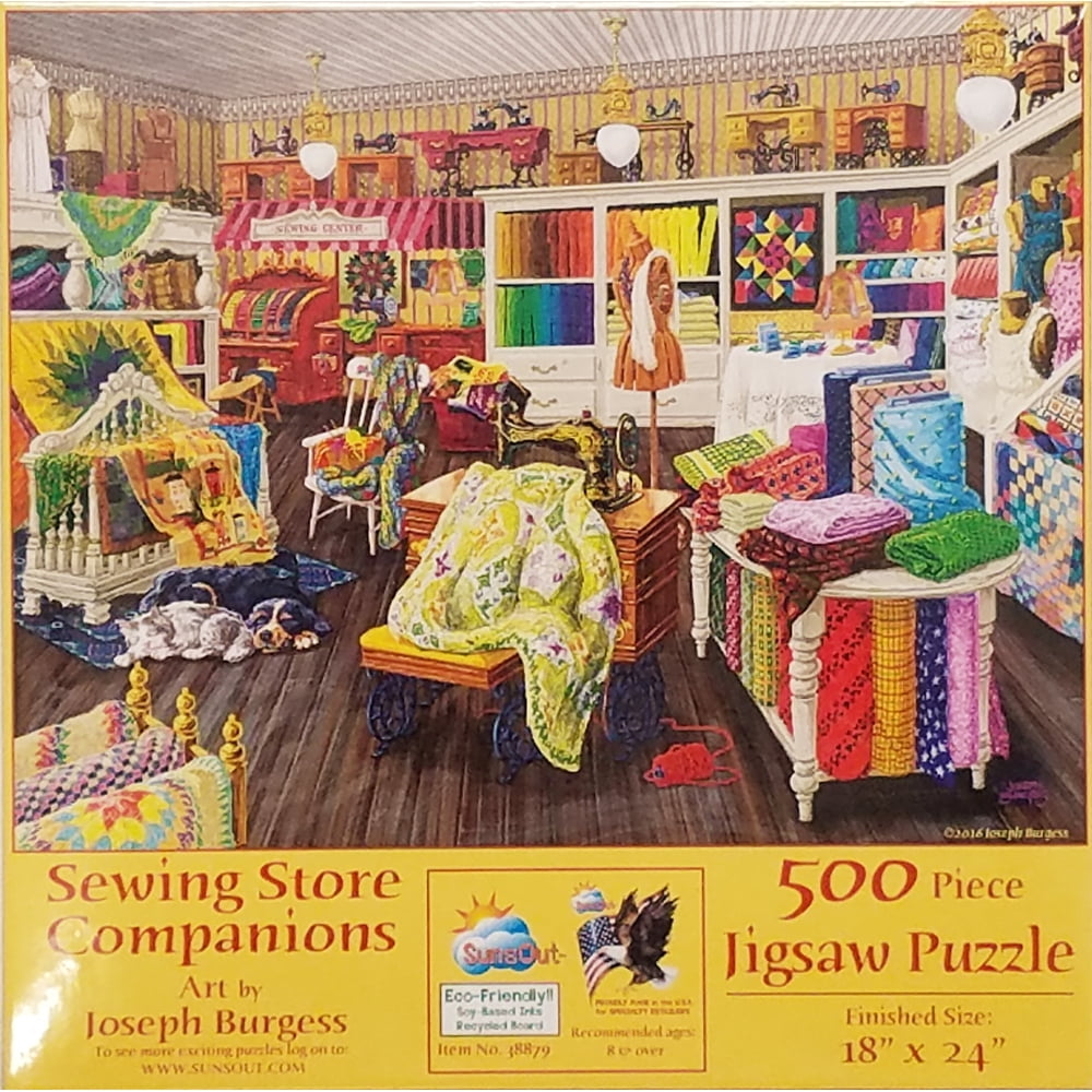 Sewing Store Companions 500 Piece Jigsaw Puzzle by SunsOut Walmart