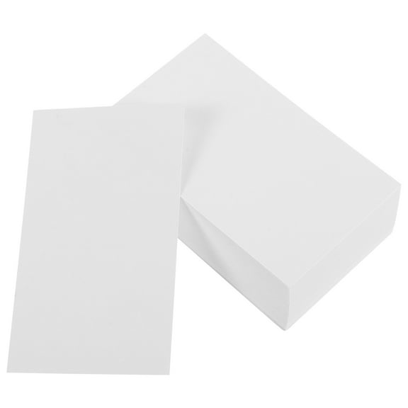 LEORX 200pcs Blank Card Portable Note Cards Paper Cards Blank Flash Cards Memo Card Index Cards