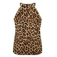thumbnail image 4 of Colorful Leopard Print Women's Loose Round Neck Summer Sleeveless Vest, 4 of 6