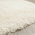 thumbnail image 4 of SAFAVIEH Harvey Solid Plush Shag Area Rug, White, 8' x 8' Round, 4 of 7