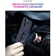 thumbnail image 3 of CoverON Apple iPhone 12 Mini Ring Case, Kickstand Rugged Phone Cover Magnetic Car Mount Compatible - Navy Blue, 3 of 7