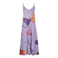thumbnail image 4 of LOVZFMLL Robes Femmes Sans Manches Mode Sans Manches Imprimé Bretelles Robes, 4 of 5