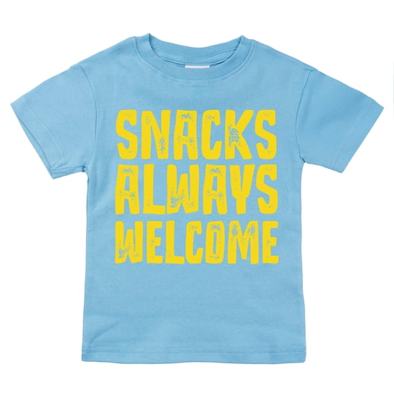 Spunky Stork Funny Snacks Welcome Boys Graphic Organic Toddler Kids Shirt