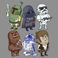 thumbnail image 2 of Womens Star Wars Doodle Character Grid Racerback Tank, 2 of 4