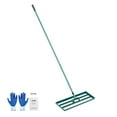 thumbnail image 1 of VEVOR Lawn Leveling Rake, 30"x10" Level Lawn Tool, Heavy-duty Lawn Leveler with 78" Steel Extended Handle, Yard Leveling Rake Suit for Garden, Golf Lawn, Farm, 1 of 9