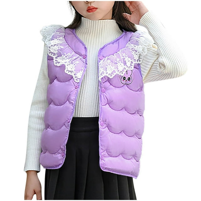 Girls' and Boys' Warm Winter Fitted Jacket with Inside and Outside Wear
