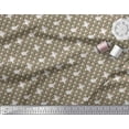 thumbnail image 2 of Soimoi Poly Crepe Fabric Footprint & Cat Kids Printed Craft Fabric by The Yard 52 Inch Wide, 2 of 3