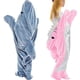 thumbnail image 2 of Pijama de tiburón de dibujos animados para adultos, Onesie, ropa de casa para adultos, saco de dormir de franela suave con capucha, mono de ajuste suelto usable, regalos de fiesta, 2 of 4