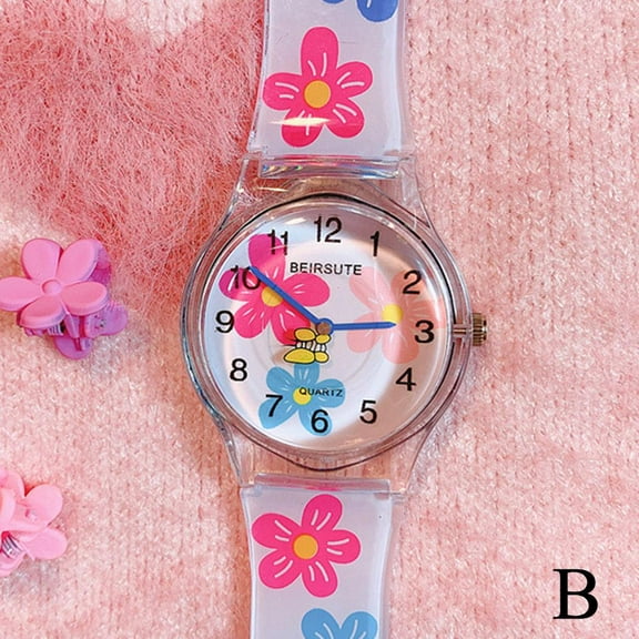 FurNest Women Summer Flower Watches Colorful Casual Watch Digital