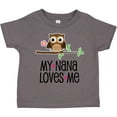 thumbnail image 3 of Inktastic My Nana Loves Me Owl Girls Toddler T-Shirt, 3 of 5