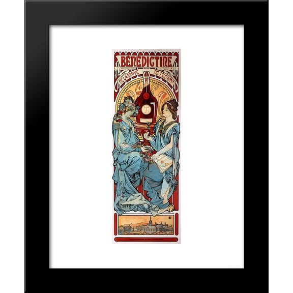 Bénédictine 20x24 Framed Art Print by Mucha, Alphonse