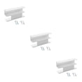 thumbnail image 1 of fastboy 1 Set Wall Hanger Creative Sturdy Mounting Bracket Safe Structure Easy to Install Display Stand for Household Shop White 3Set, 1 of 6