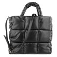 thumbnail image 1 of Bolso Hombro Hinchado Acolchado Cuero Hobo Plumón Compras Versátil para Mujer, 1 of 9