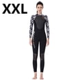 thumbnail image 3 of DivaSail Wetsuits Buceo Traje de buceo Hombre y traje de mujer de manga larga Pantalones largos Cuerpo completo Traje de baño Transpirable Deportes Pieles de buceo MujerNegro / whitexxl】 kenally OD003283-10, 3 of 7