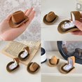 thumbnail image 3 of Caja de regalo para anillos LIUXGMXG con sombrero de vaquero color Marrón tamaño 6,2 x 7 x 3,9 cm, 3 of 5