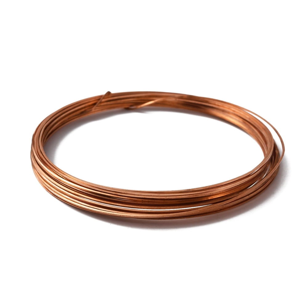 Copper Wire Square Raw(Unplated) 0.6x0.6mm 19.69 Feet(6m)/bundle