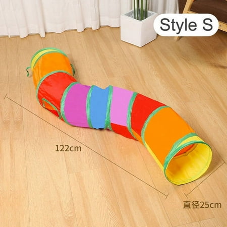 

Versatile Durable and Portable Cat Tunnel - Adorable Design for Active Play and Travel - Sturdy Construction Ensures Long-Lasting Entertainment - Suitable for Indoor and Outdoor Use - P