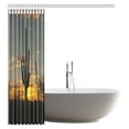 thumbnail image 3 of MYPOP Saguaro Cactus Shower Curtain, Saguaros Silhouette with Vivid Sunset Desert Scene Polyester Fabric Bathroom Shower Curtain with Hooks, 60 X 72 Inches, 3 of 3