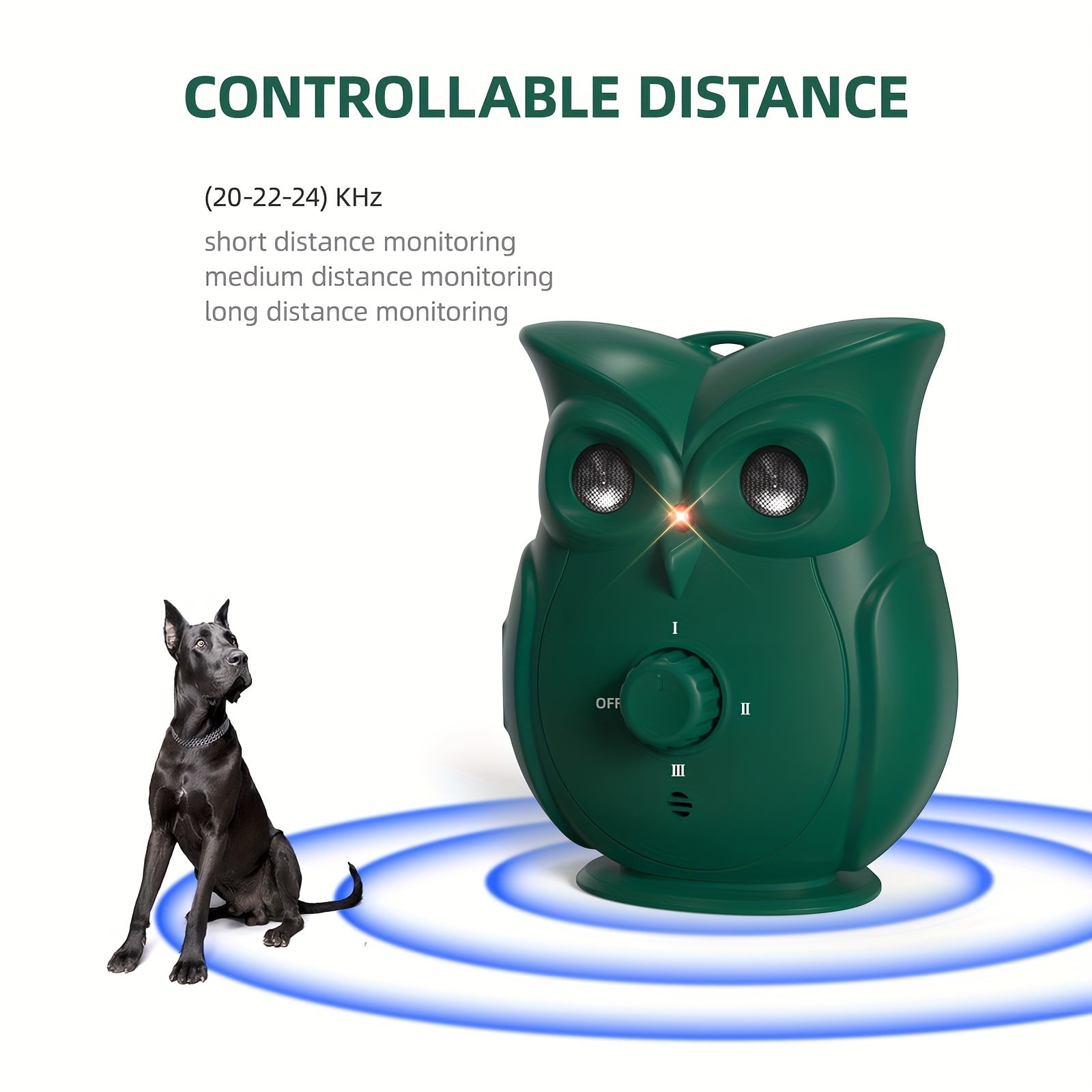 Mayding Anti Bark Control Device For Dogs Automatic Ultrasonic Dog Bark Deterrent Pet Dog Training Device Other One Size