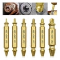 thumbnail image 1 of Damaged Screw Extractors, 6 Pieces Damaged Screw Extractor Extractor Set for Removing Lightly Damaged Screws -, 1 of 5