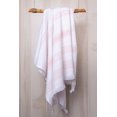 thumbnail image 5 of Sticky Toffee Bath Towel Turkish Towel 100% Cotton, White Towel, Soft Absorbent Terry Backing, 65 in x 35 in, Blush Pink, 5 of 8