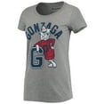 thumbnail image 2 of Women's Homefield Heathered Gray Gonzaga Bulldogs Vintage Mascot Tri-Blend T-Shirt, 2 of 3