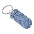 thumbnail image 1 of Aluminum Alloy Medicine Box,Light Blue Rhinestone Medicine Capsules Casewith Keychain Portable Capsules Box Leading Edge Technology, 1 of 14