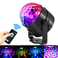 thumbnail image 1 of Lámpara de bola mágica pequeña LED con control remoto, lámpara de bola mágica de cristal mini con control de voz USB, iluminación de escenario láser giratoria con control de voz colorido, 1 of 5
