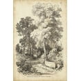 thumbnail image 2 of Harding, J.D. 11x14 Black Ornate Wood Framed with Double Matting Museum Art Print Titled - Noble Tree I, 2 of 4