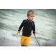 thumbnail image 4 of SwimZip Little Kids' Long Sleeve Zipper Rash Guard UPF 50+ Black, 4 of 9